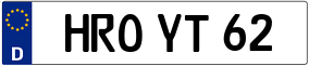 Trailer License Plate